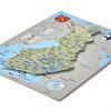 Pastkarte ar Somijas 3D karti (170x120mm)
