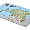 Pastkarte ar Igaunijas 3D karti (170x120mm)