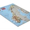 Pastkarte ar Norvēģijas 3D karti (170x120mm)