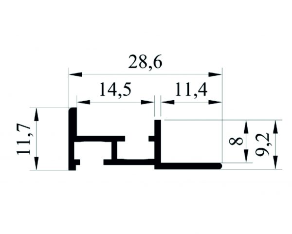 Magnētiskā profila ramis, Magnetic Panel 12, A3 - Image 2