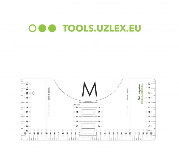 UZLEX T-Ruler lineāls termopārnesei (M, 32x13cm, kakls 16.5cm) - Image 5