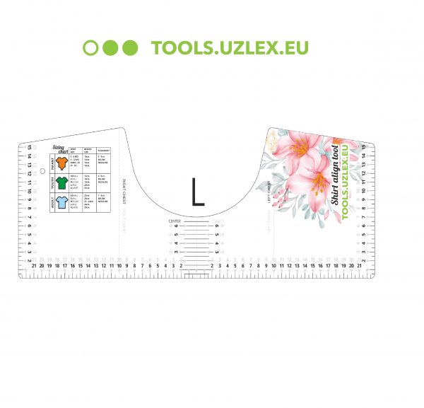 UZLEX T-Ruler lineāls termopārnesei (L, 46x17cm, kakls 19cm) - Image 3