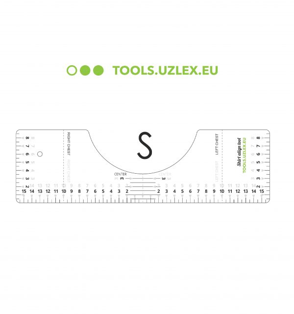 UZLEX T-Ruler lineāls termopārnesei (S, 32x9cm, kakls 14cm) - Image 4