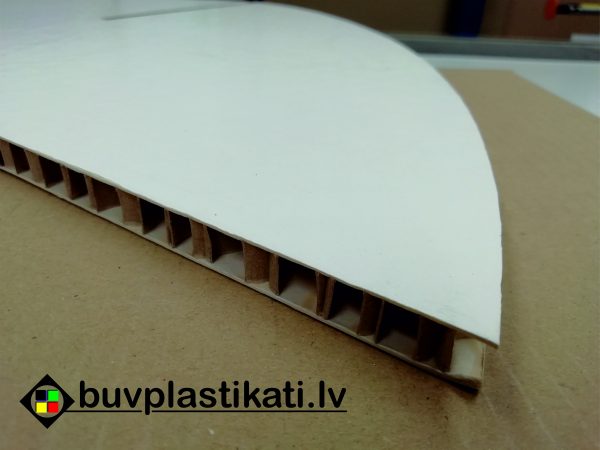 HoneyComb kartons balts/balts 2400x1200 x10mm