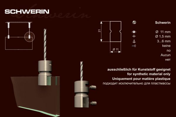 Stiprinājums Schwerin (3-6 mm biezumam) - Image 2